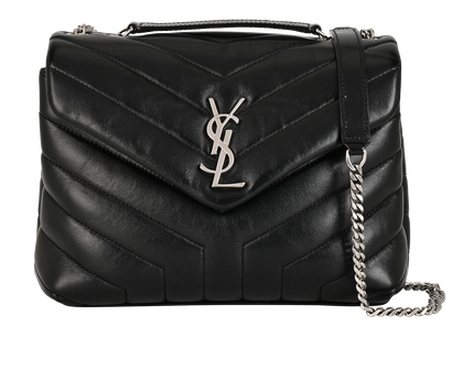 Small Loulou, &pound;1,200, Handbags, Black, Leather, Front view